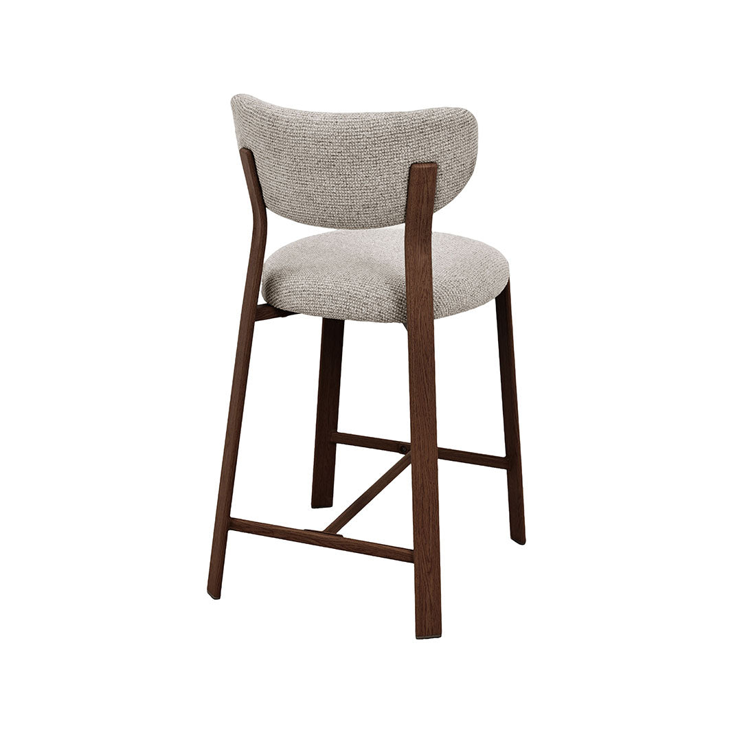 LABEL51 Barkrukken Mika - Beige - Geweven - Laag