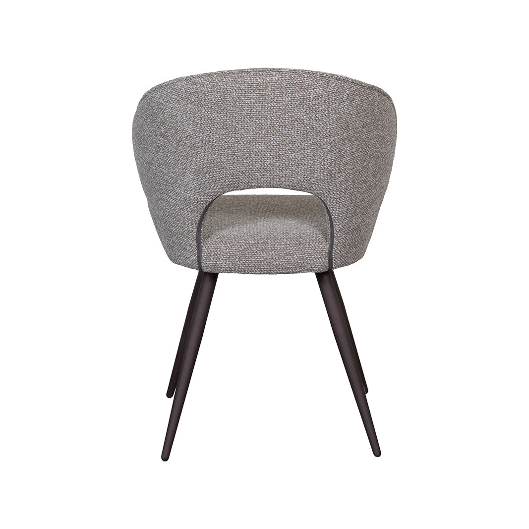 LABEL51 Eetkamerstoelen Sakura - Mushroom - Boucle - Brons Metalen Frame