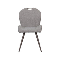 LABEL51 Eetkamerstoelen Silly - Mushroom - Boucle - Brons Metalen Frame