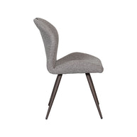 LABEL51 Eetkamerstoelen Silly - Mushroom - Boucle - Brons Metalen Frame