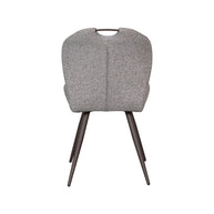 LABEL51 Eetkamerstoelen Silly - Mushroom - Boucle - Brons Metalen Frame