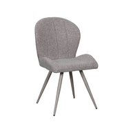 LABEL51 Eetkamerstoelen Sil - Mushroom - Boucle - Taupe Metalen Frame