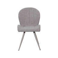 LABEL51 Eetkamerstoelen Sil - Mushroom - Boucle - Taupe Metalen Frame