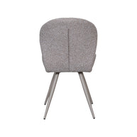 LABEL51 Eetkamerstoelen Sil - Mushroom - Boucle - Taupe Metalen Frame