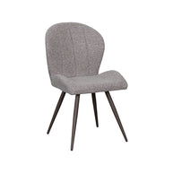 LABEL51 Eetkamerstoelen Sil - Mushroom - Boucle - Brons Metalen Frame