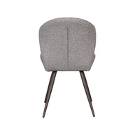 LABEL51 Eetkamerstoelen Sil - Mushroom - Boucle - Brons Metalen Frame