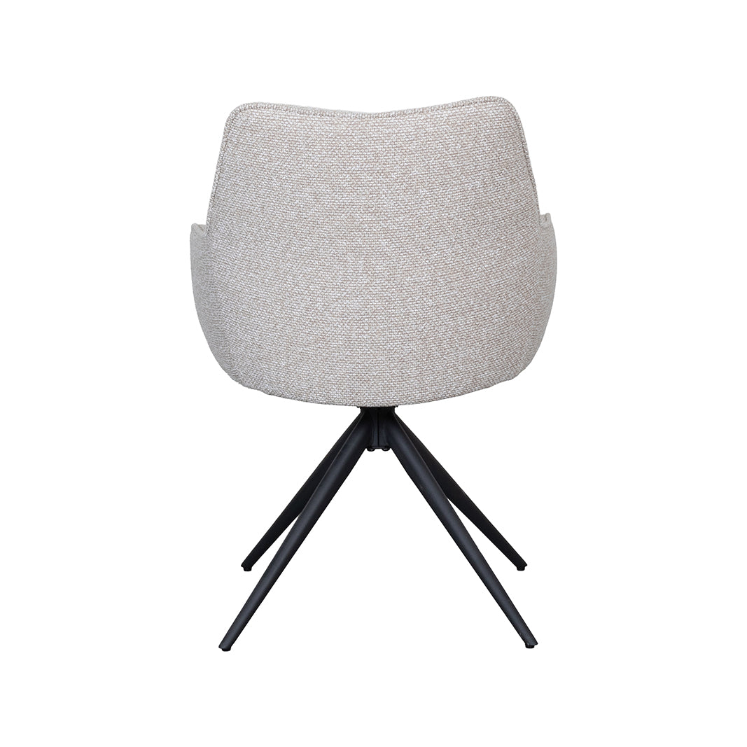 LABEL51 Eetkamerstoelen Sawa - Naturel - Boucle