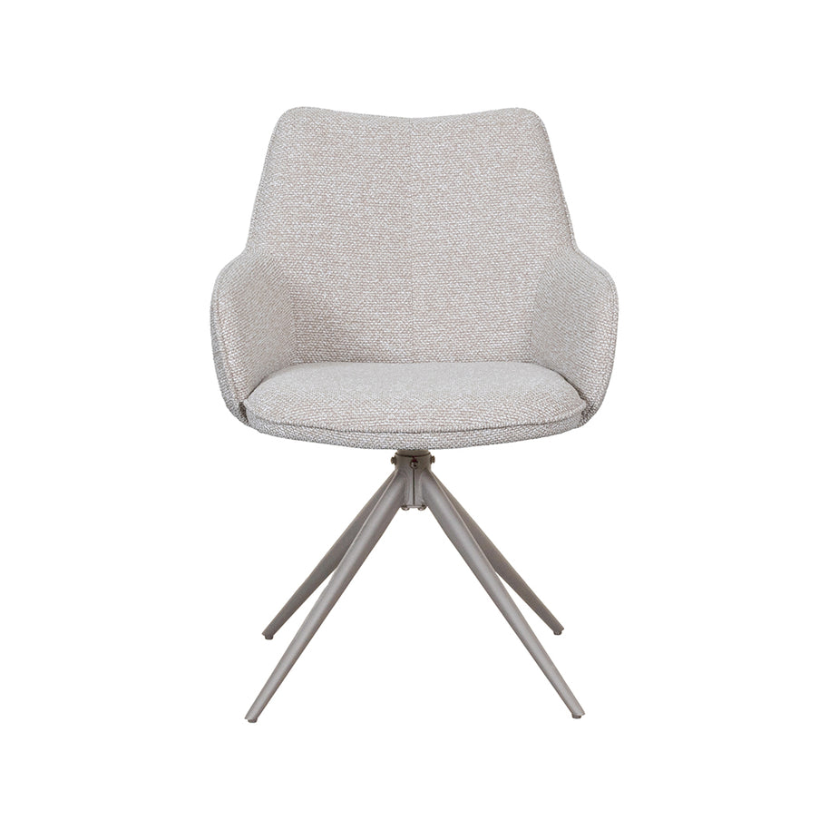 LABEL51 Eetkamerstoelen Sawa - Naturel - Boucle