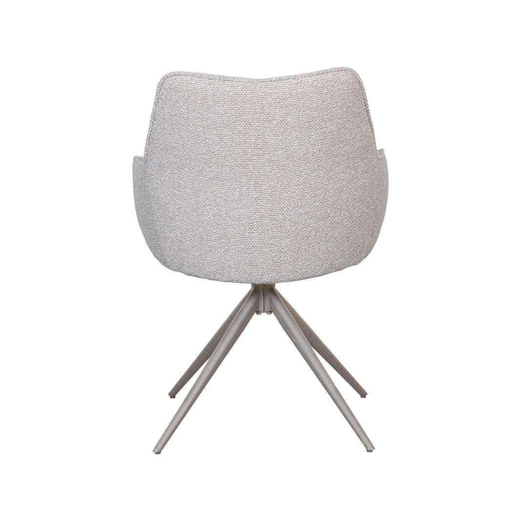 LABEL51 Eetkamerstoelen Sawa - Naturel - Boucle