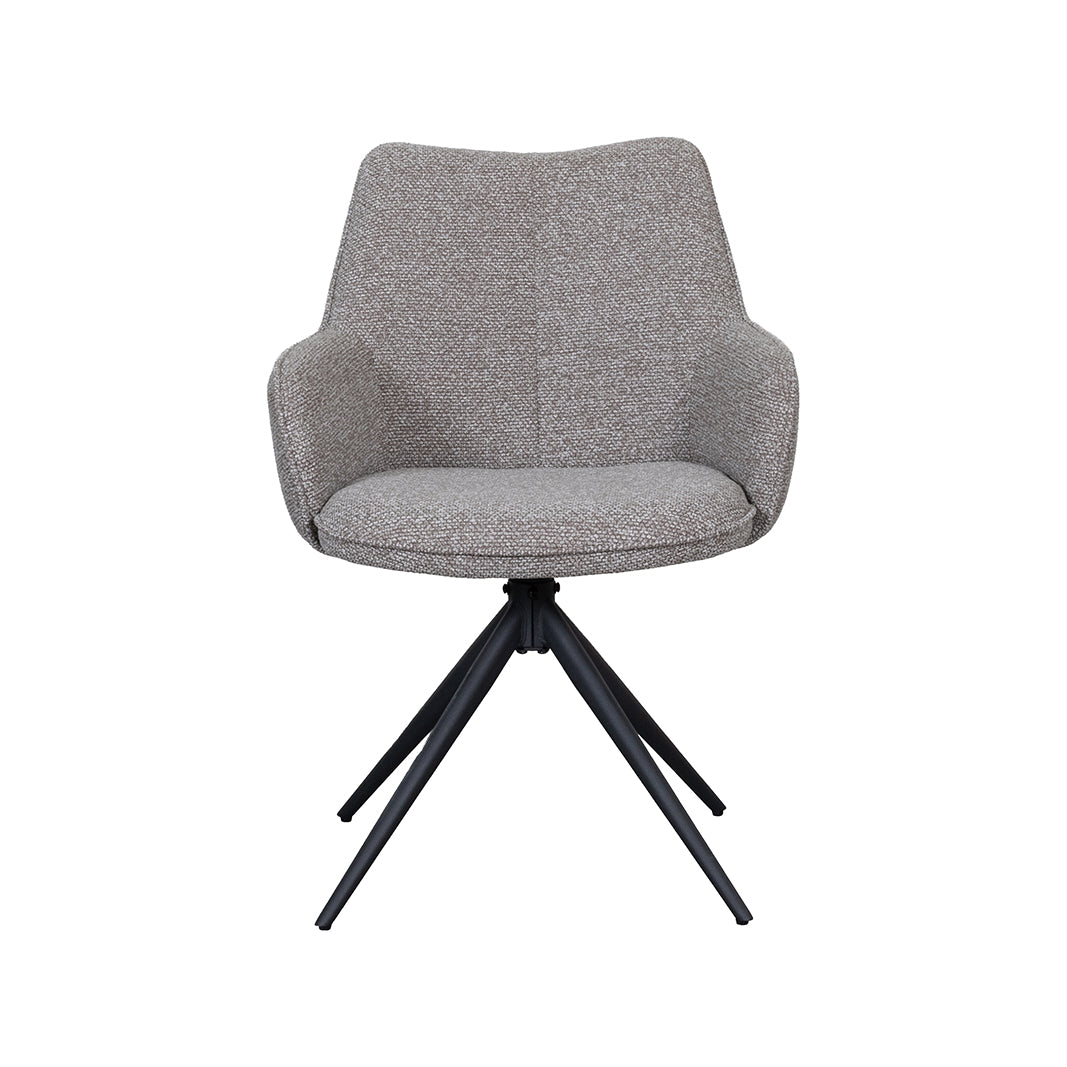LABEL51 Eetkamerstoelen Sawa - Mushroom - Boucle