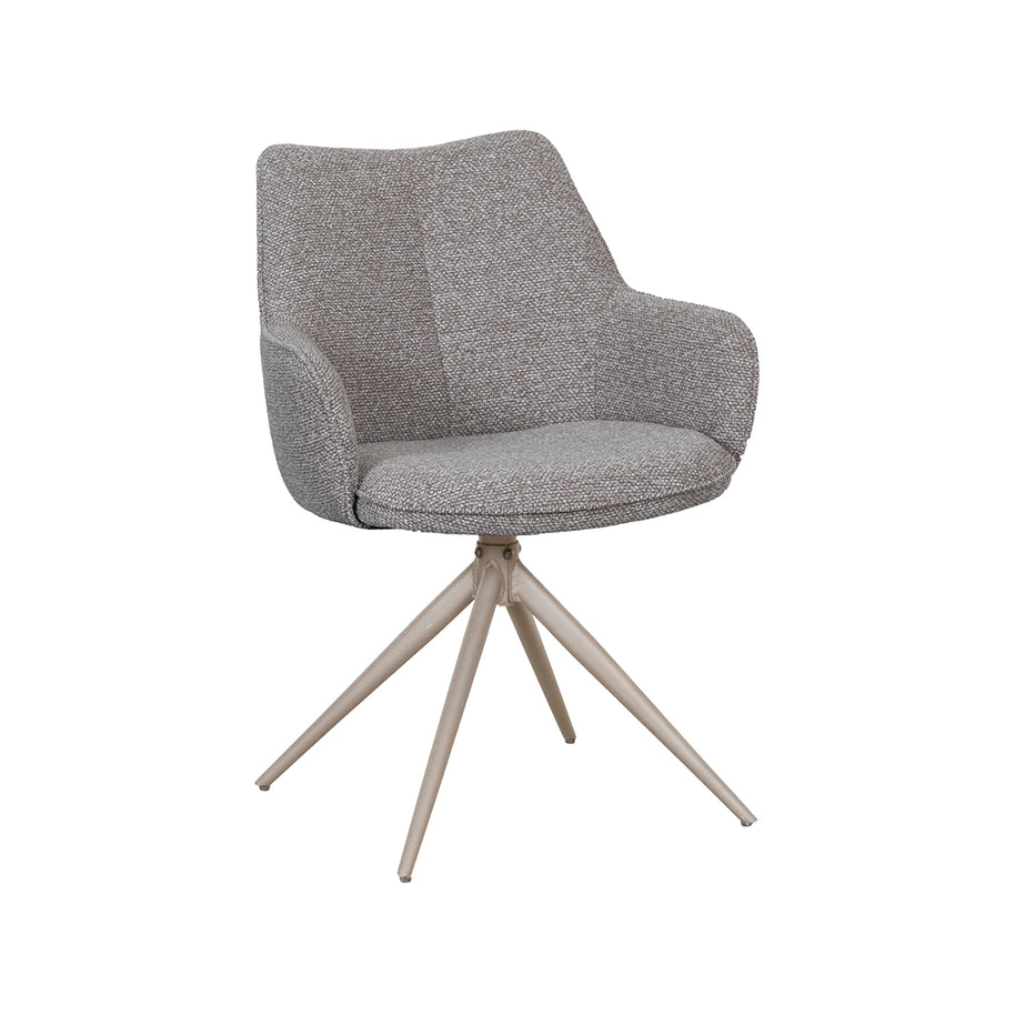 LABEL51 Eetkamerstoelen Sawa - Mushroom - Boucle