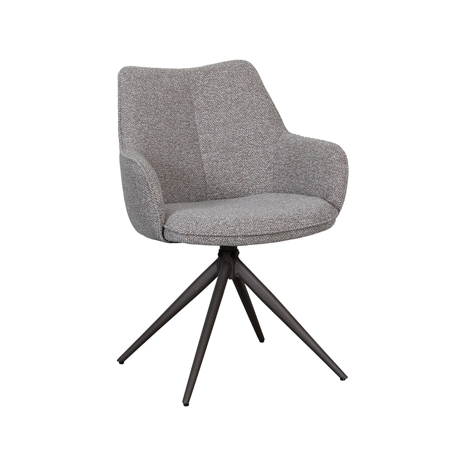 LABEL51 Eetkamerstoelen Sawa - Mushroom - Boucle