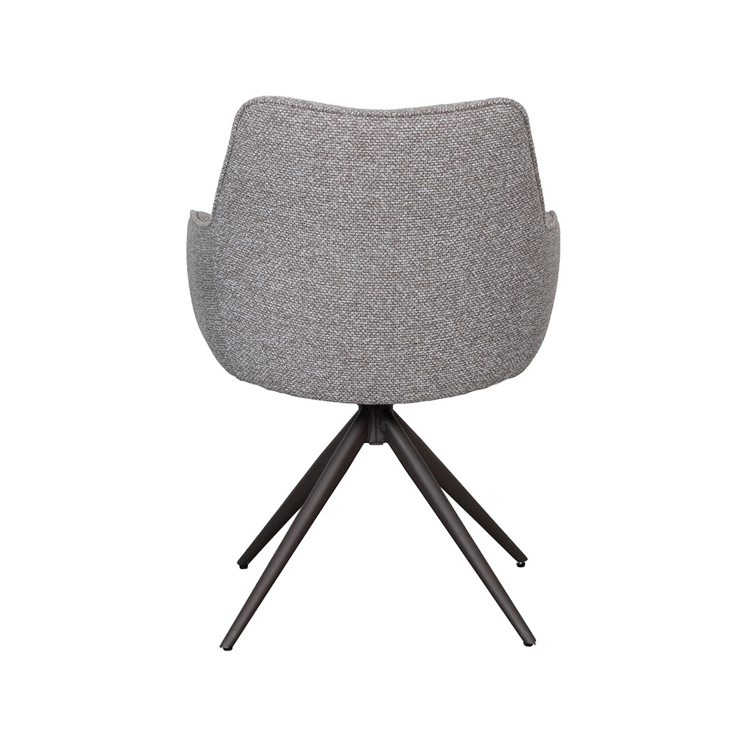 LABEL51 Eetkamerstoelen Sawa - Mushroom - Boucle