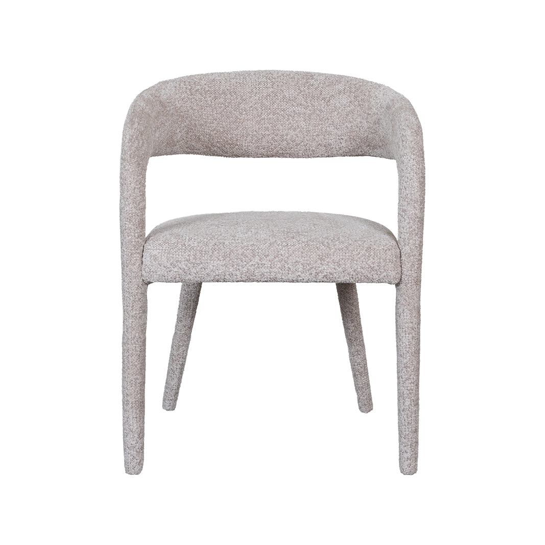 LABEL51 Eetkamerstoelen Tamiko - Beige - Geweven