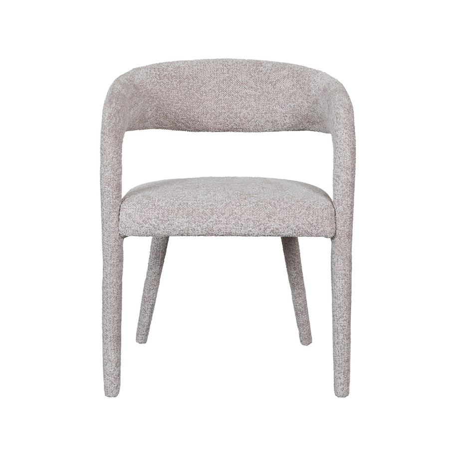 LABEL51 Eetkamerstoelen Tamiko - Beige - Geweven