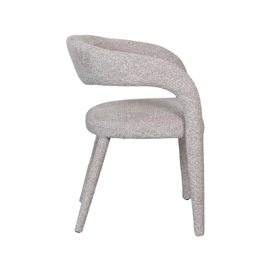 LABEL51 Eetkamerstoelen Tamiko - Beige - Geweven