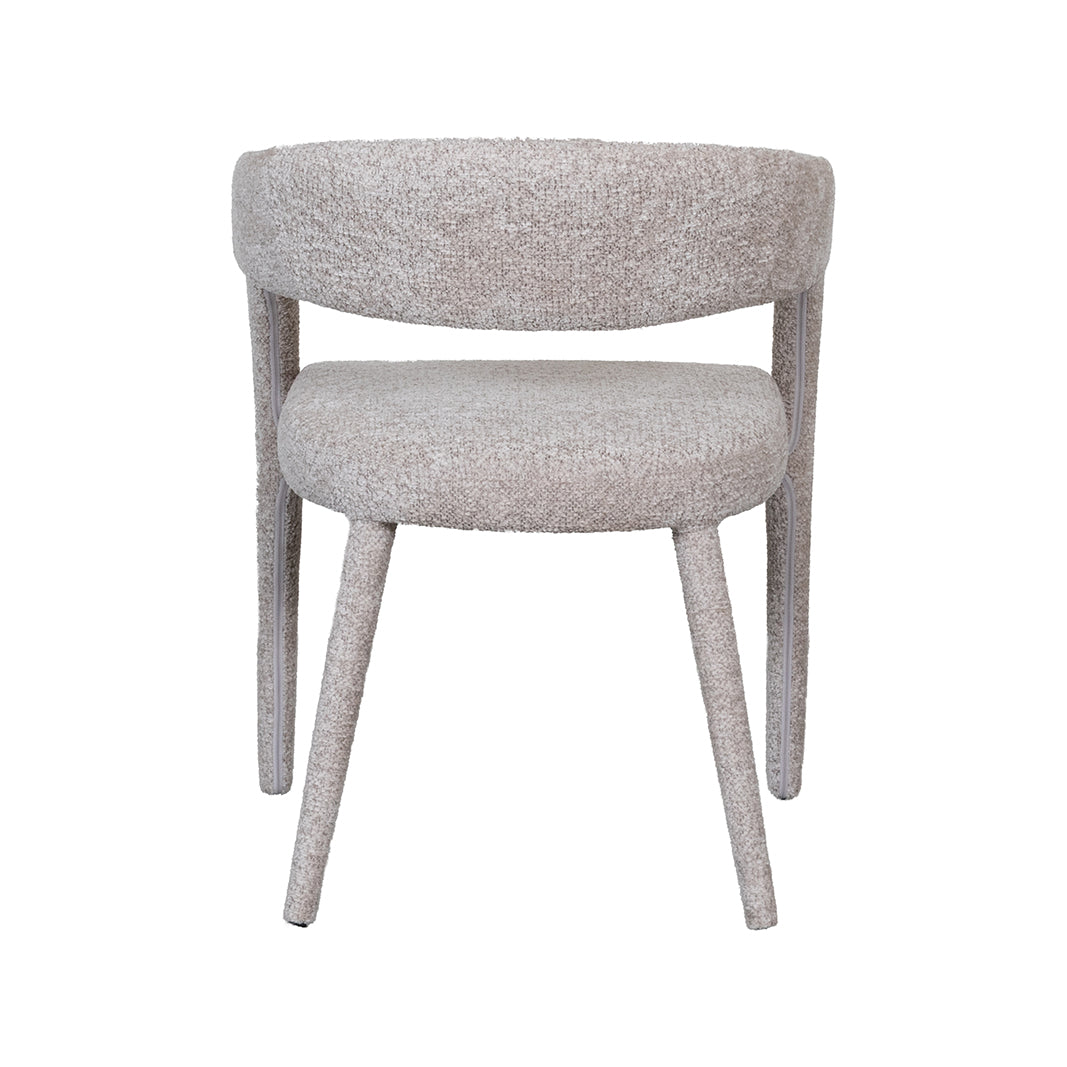 LABEL51 Eetkamerstoelen Tamiko - Beige - Geweven
