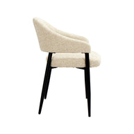 LABEL51 Eetkamerstoelen Sora - Naturel - Boucle