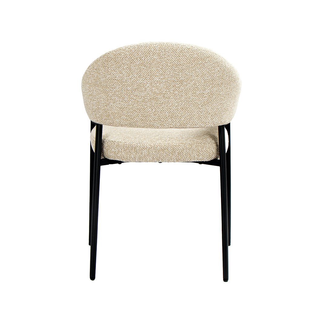 LABEL51 Eetkamerstoelen Sora - Naturel - Boucle