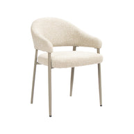 LABEL51 Eetkamerstoelen Sora - Naturel - Boucle
