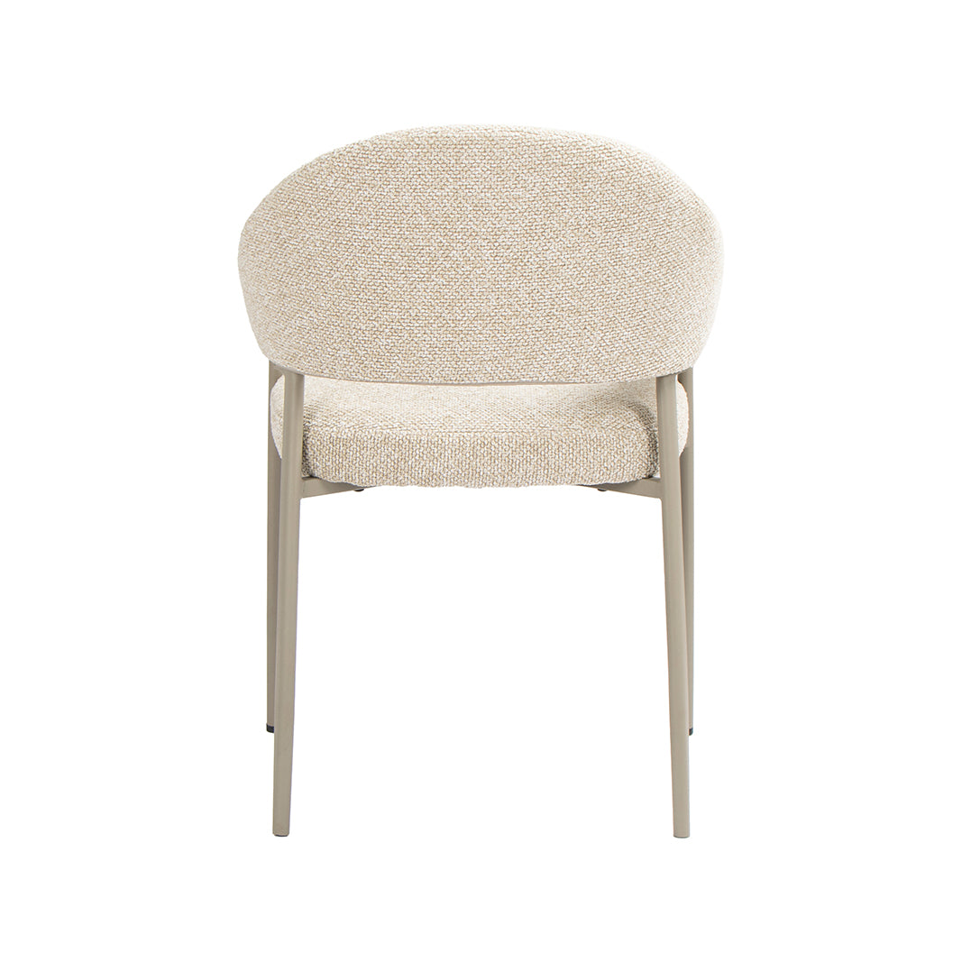 LABEL51 Eetkamerstoelen Sora - Naturel - Boucle