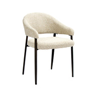 LABEL51 Eetkamerstoelen Sora - Naturel - Boucle