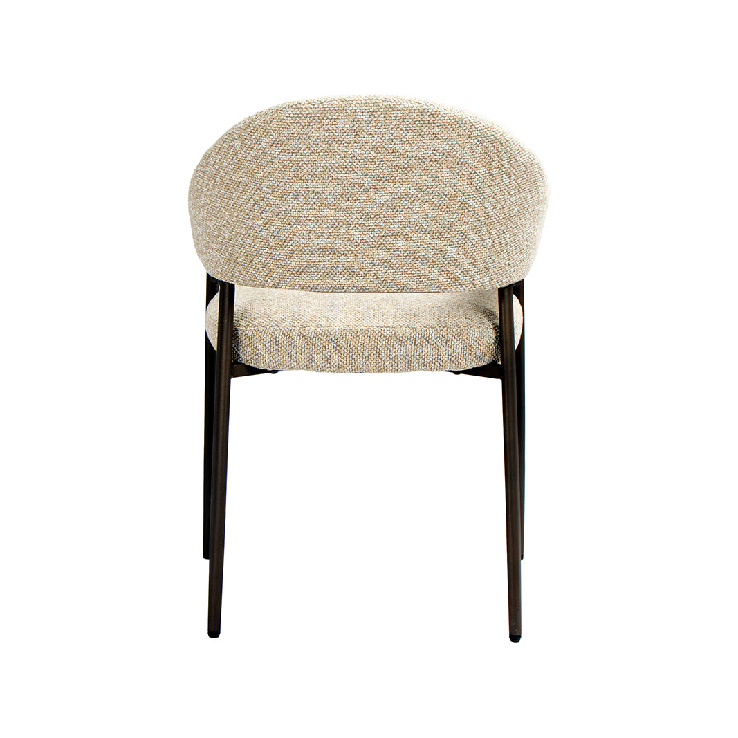 LABEL51 Eetkamerstoelen Sora - Naturel - Boucle