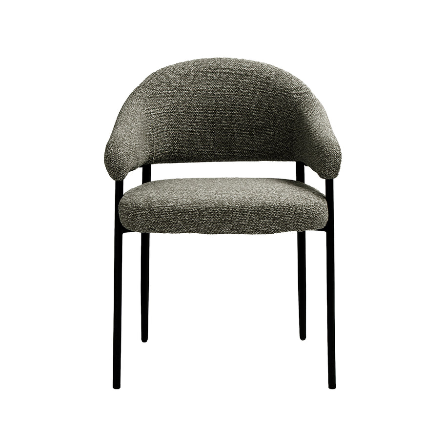 LABEL51 Eetkamerstoelen Sora - Mushroom - Boucle