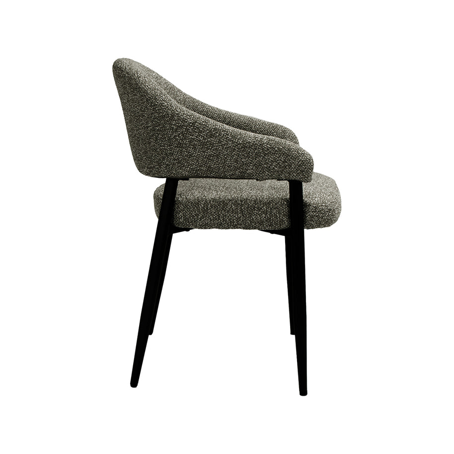 LABEL51 Eetkamerstoelen Sora - Mushroom - Boucle