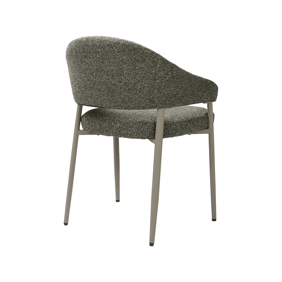 LABEL51 Eetkamerstoelen Sora - Mushroom - Boucle