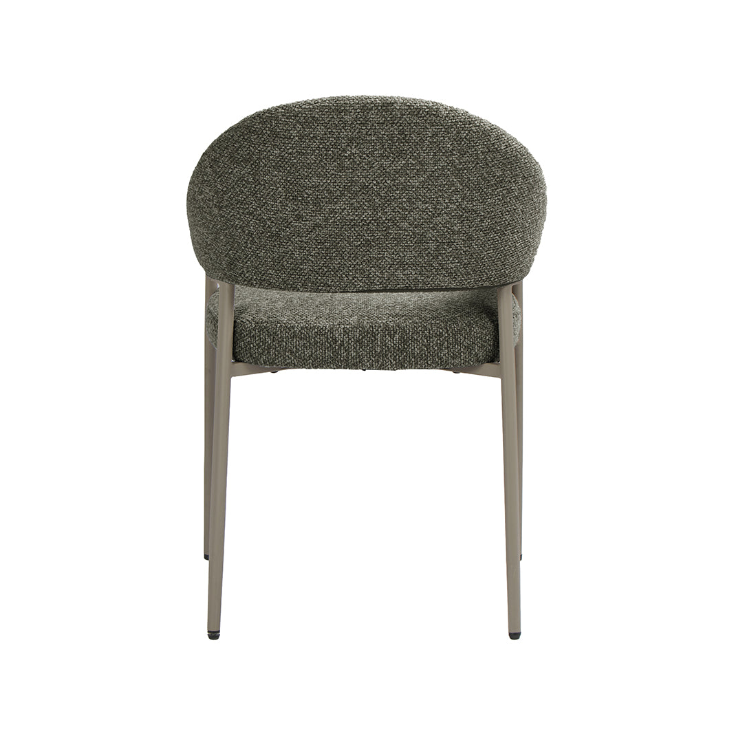 LABEL51 Eetkamerstoelen Sora - Mushroom - Boucle