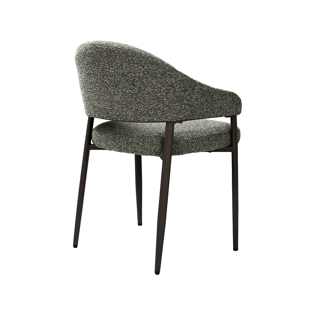 LABEL51 Eetkamerstoelen Sora - Mushroom - Boucle