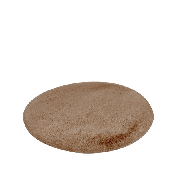 LABEL51 Vloerkleden Indy - Chocolate - Polyester - 200x200 cm - Rond