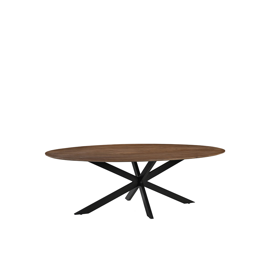 LABEL51 Eetkamertafels James - Nature Smooth - Mangohout - 190 cm - Ovaal