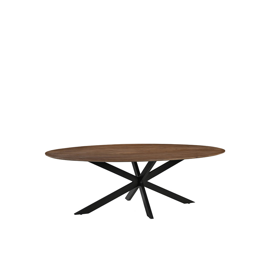 LABEL51 Eetkamertafels James - Nature Smooth - Mangohout - 190 cm - Ovaal