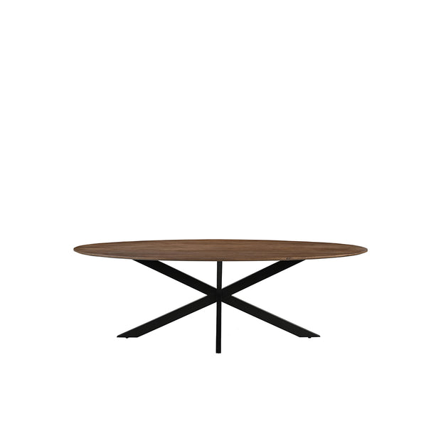 LABEL51 Eetkamertafels James - Nature Smooth - Mangohout - 190 cm - Ovaal