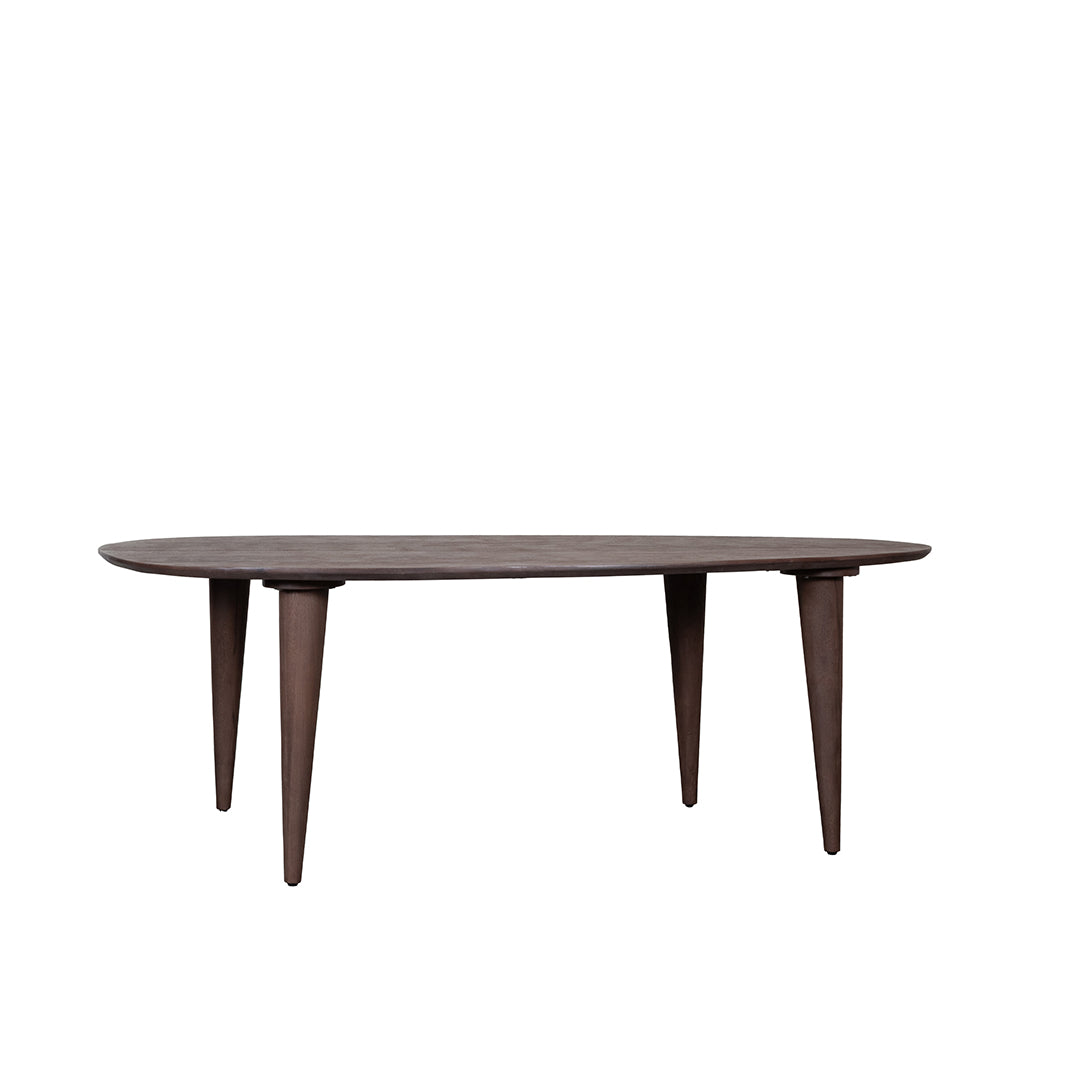 LABEL51 Eetkamertafels Fly - Espresso - Mangohout - 200 cm - Organisch