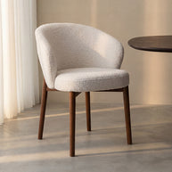 LABEL51 Eetkamerstoelen Sakiko - Champagne - Geweven