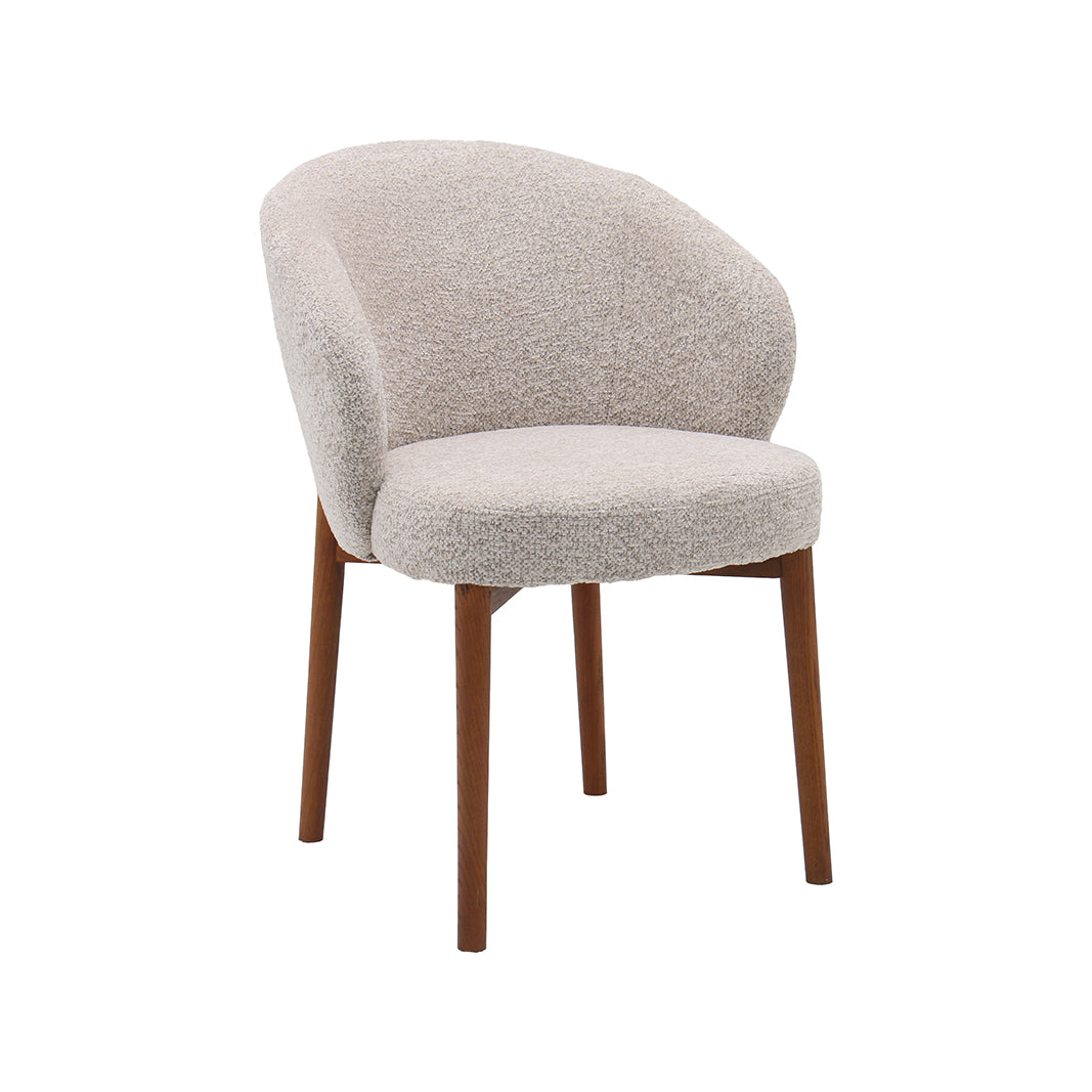 LABEL51 Eetkamerstoelen Sakiko - Beige - Geweven