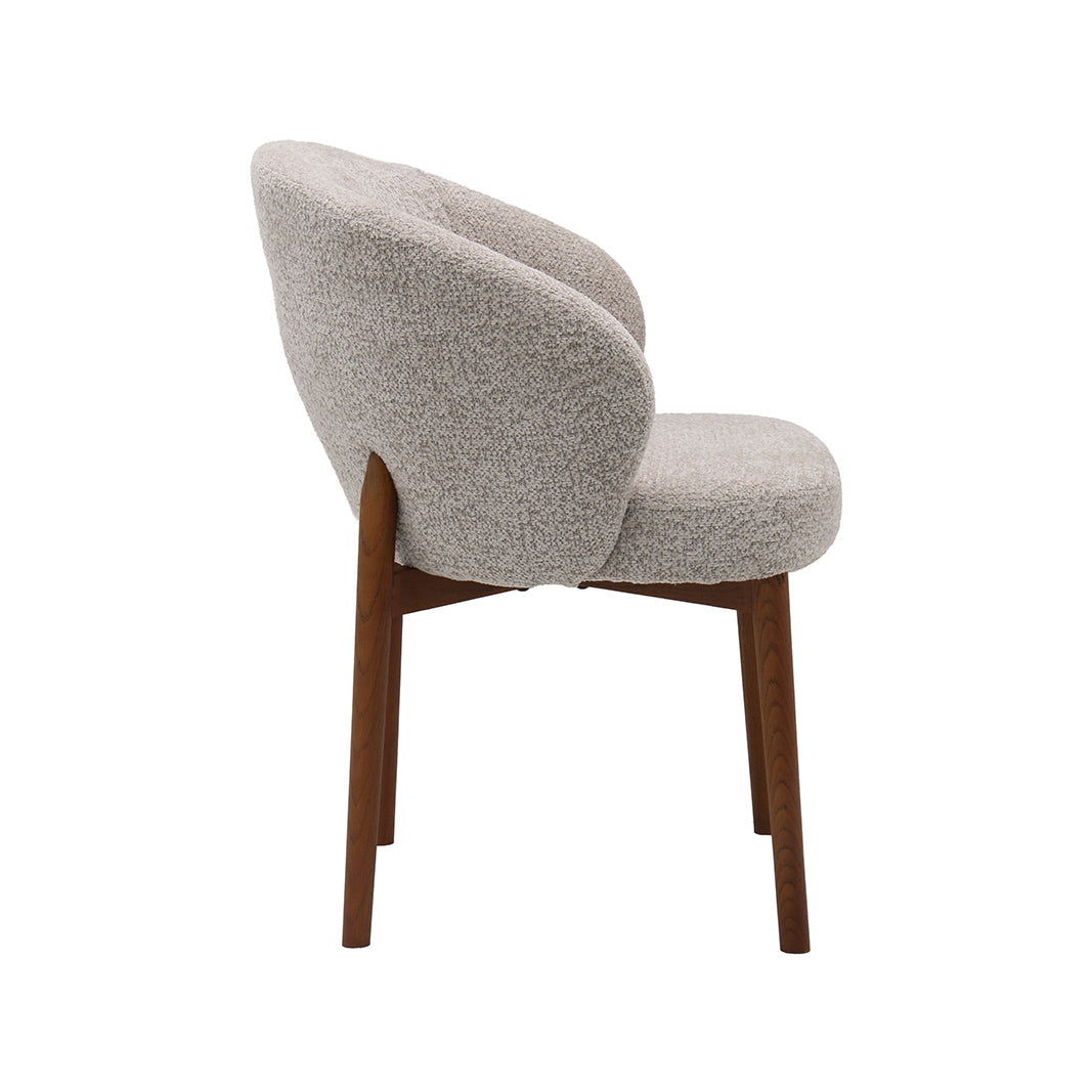 LABEL51 Eetkamerstoelen Sakiko - Beige - Geweven