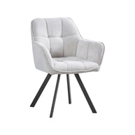 LABEL51 Eetkamerstoelen Riley - Naturel - Geweven