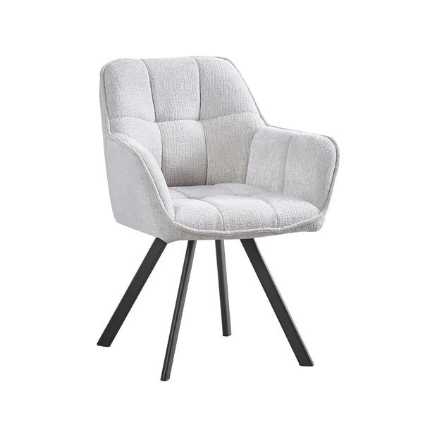 LABEL51 Eetkamerstoelen Riley - Naturel - Geweven