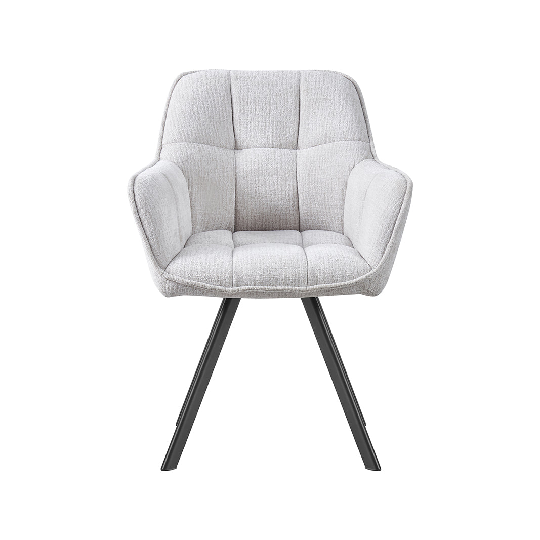 LABEL51 Eetkamerstoelen Riley - Naturel - Geweven