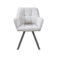 LABEL51 Eetkamerstoelen Riley - Naturel - Geweven