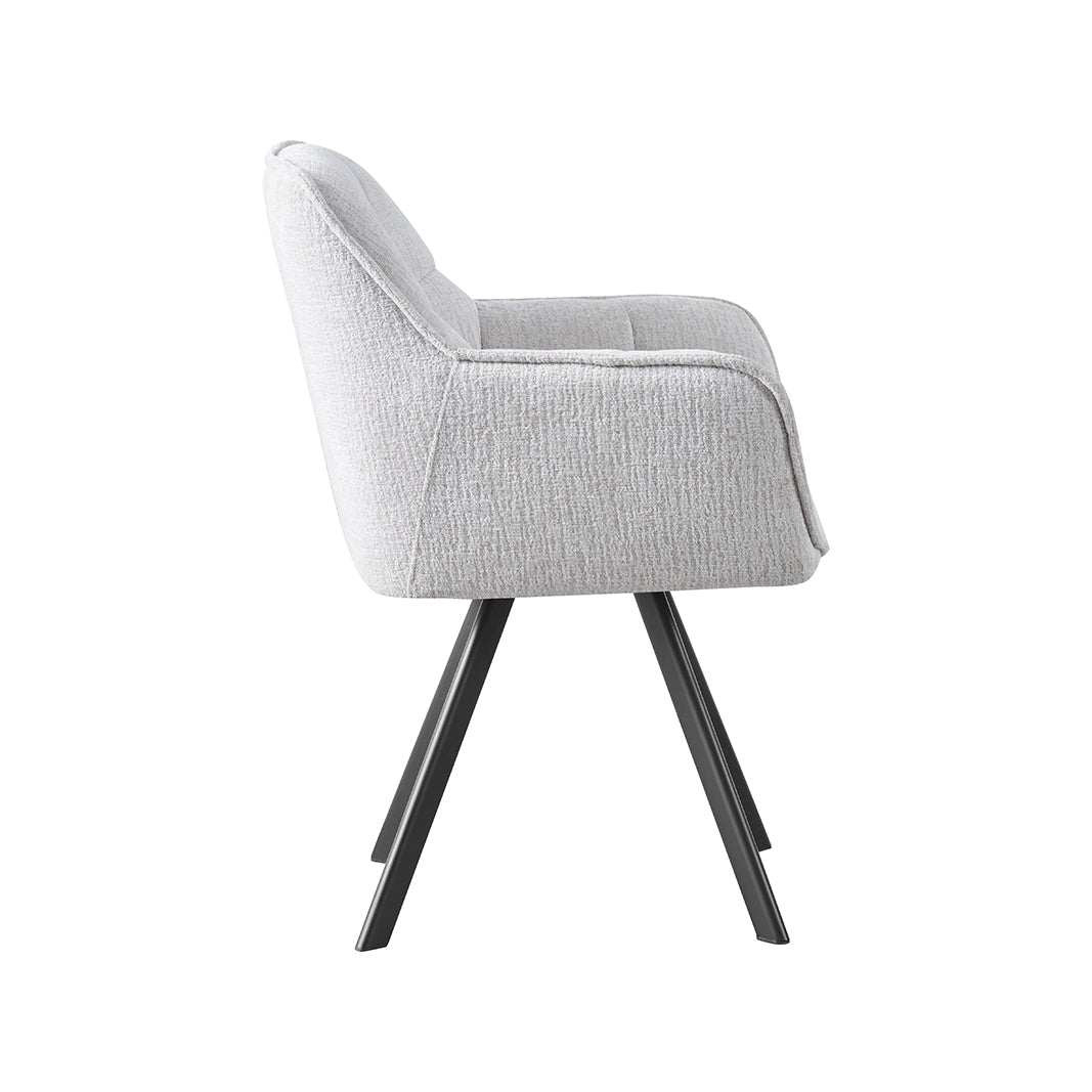 LABEL51 Eetkamerstoelen Riley - Naturel - Geweven