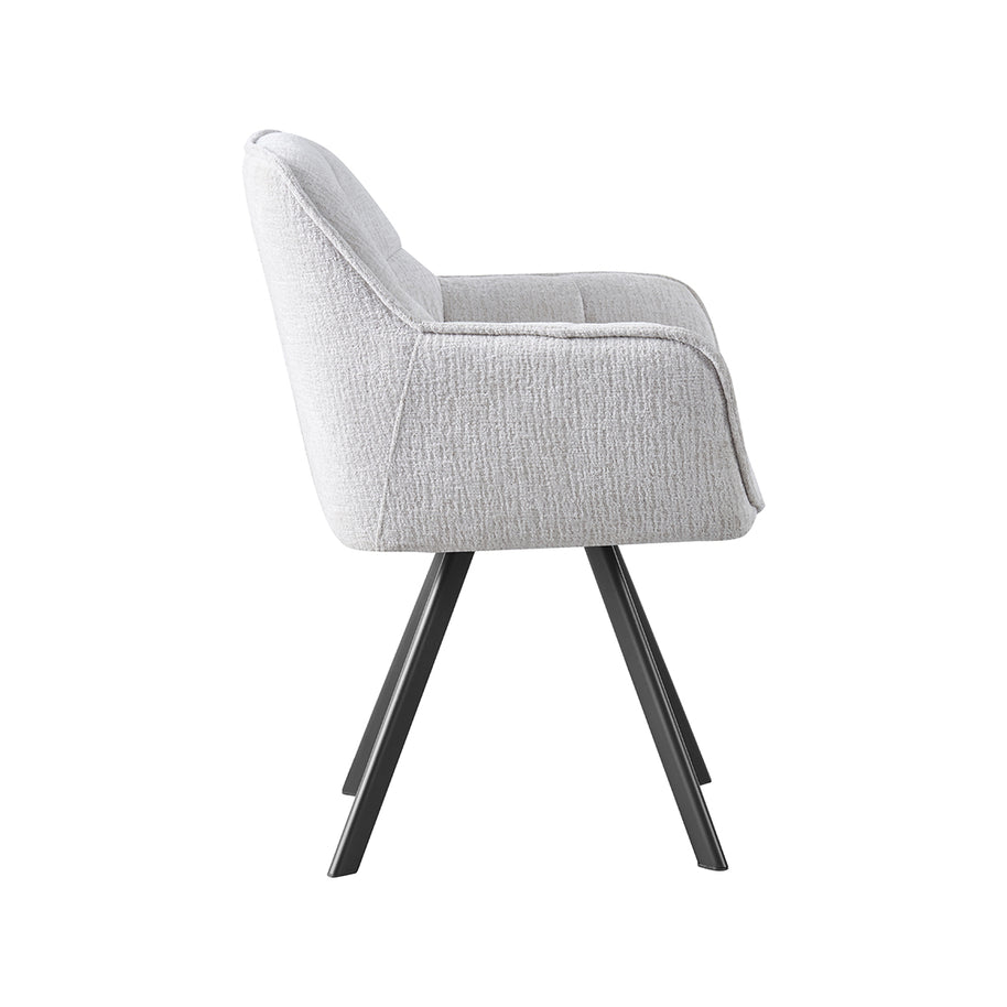 LABEL51 Eetkamerstoelen Riley - Naturel - Geweven