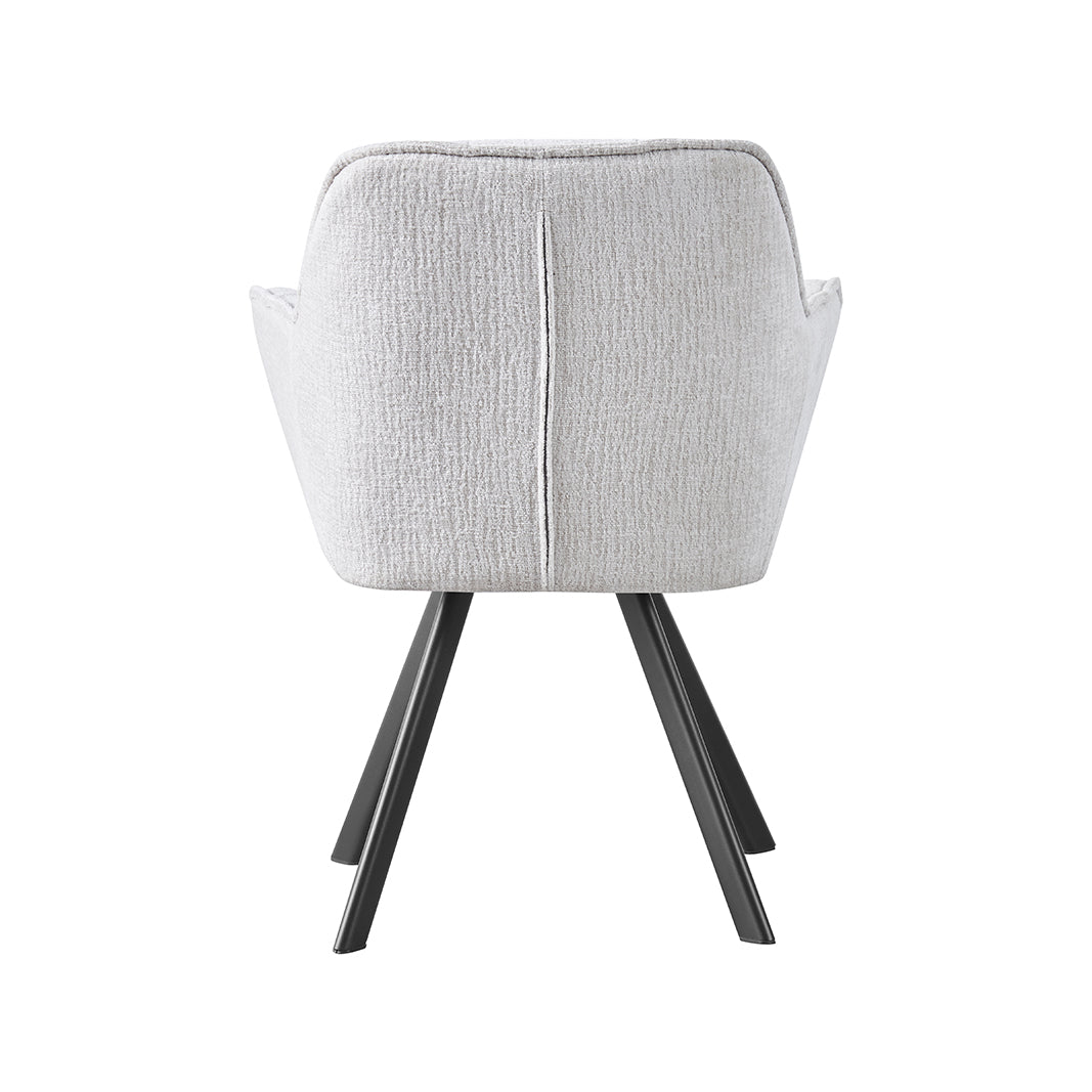 LABEL51 Eetkamerstoelen Riley - Naturel - Geweven
