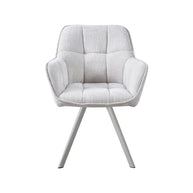 LABEL51 Eetkamerstoelen Riley - Naturel - Geweven