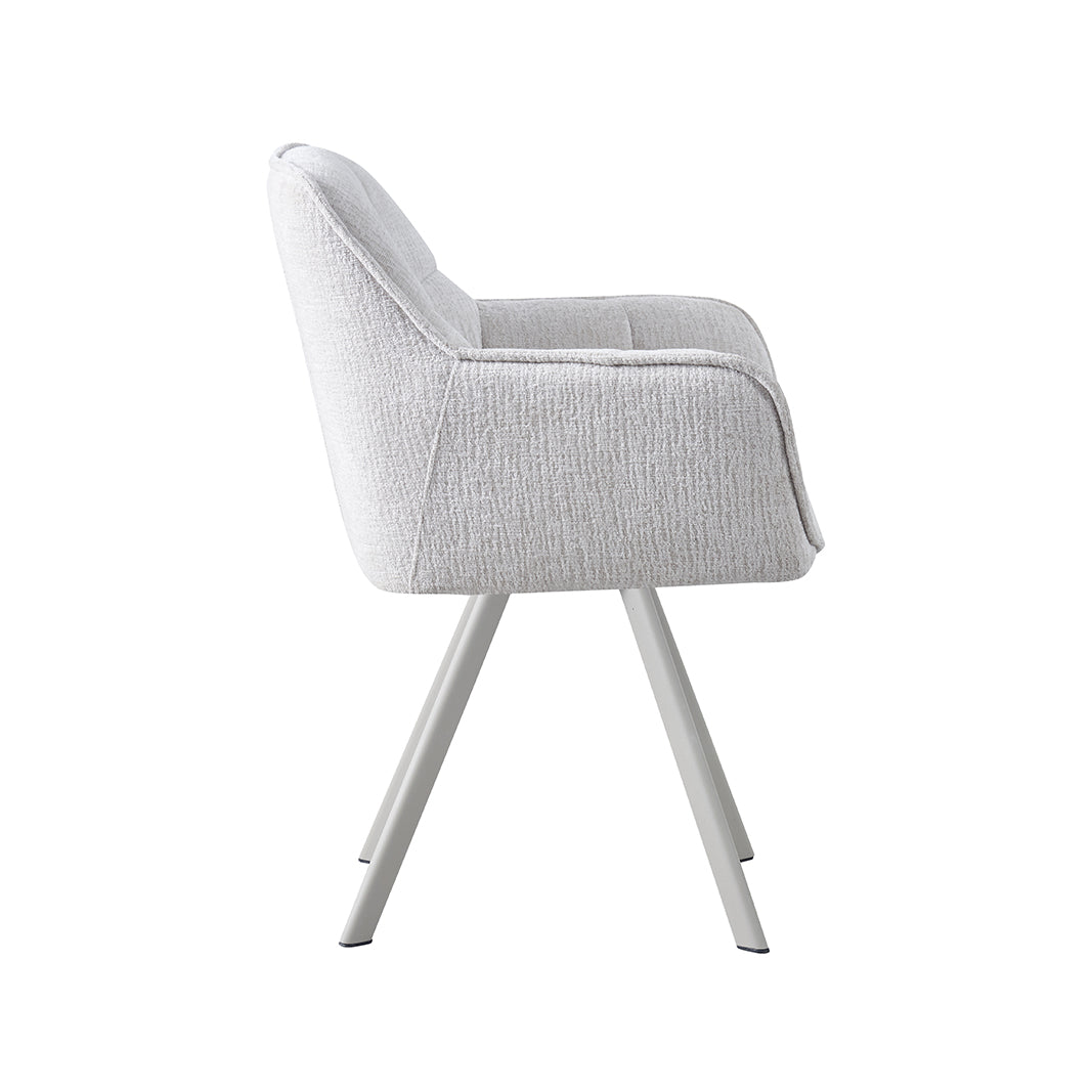 LABEL51 Eetkamerstoelen Riley - Naturel - Geweven