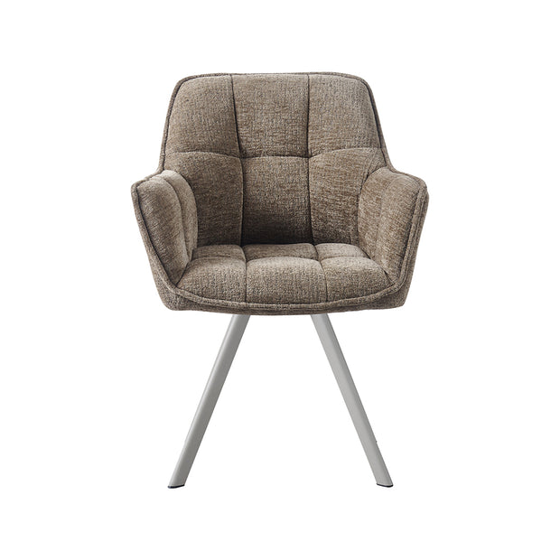 LABEL51 Eetkamerstoelen Riley - Taupe - Geweven